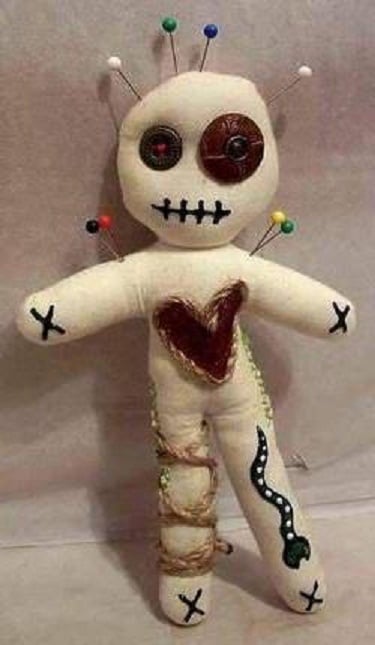 Voodoo doll under straw - scary scary stories to tell in the dark
