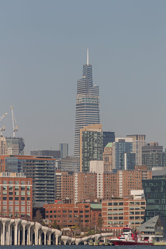 Skyline of Hoboken, New Jersey used in Waterfront scenes